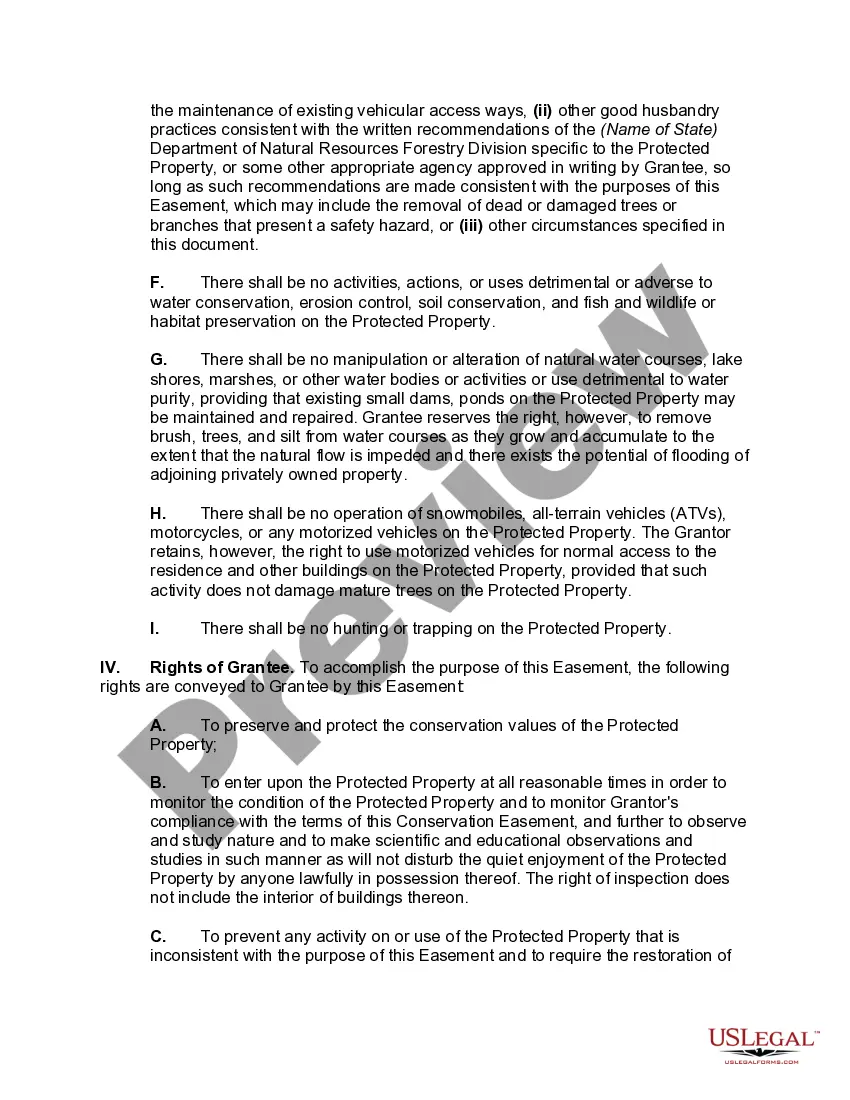 Get Grant of Conservation Right and Easement Preview Grant of Conservation Right and Easement