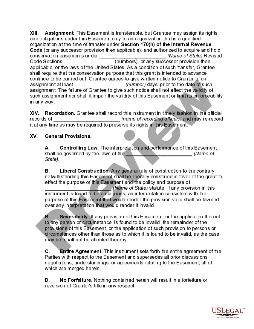 Get Grant of Conservation Right and Easement Preview Grant of Conservation Right and Easement