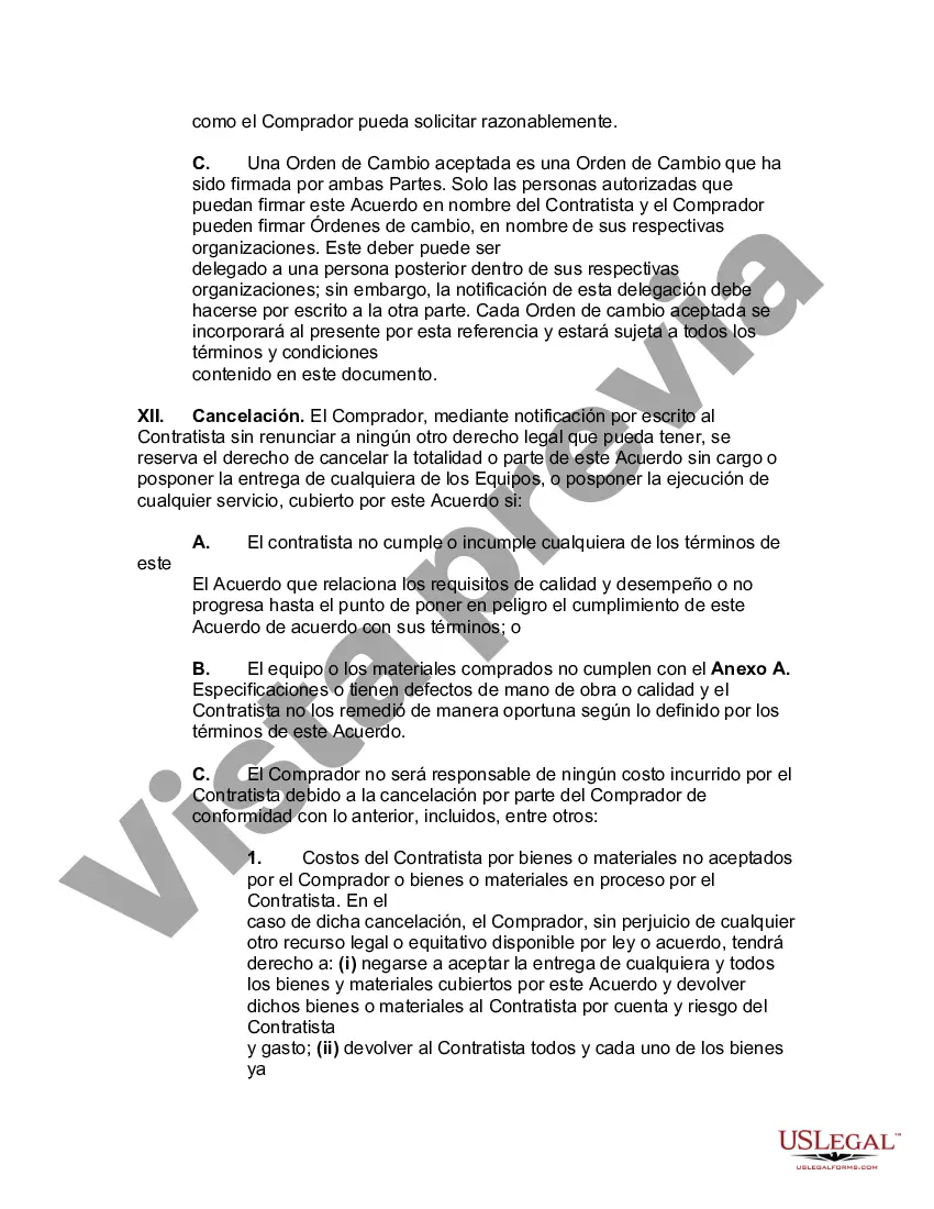 Preview Acuerdo para suministrar e instalar equipos