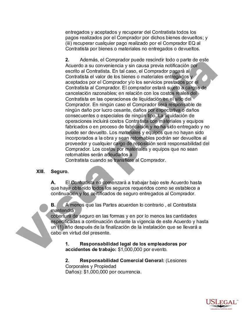 Preview Acuerdo para suministrar e instalar equipos