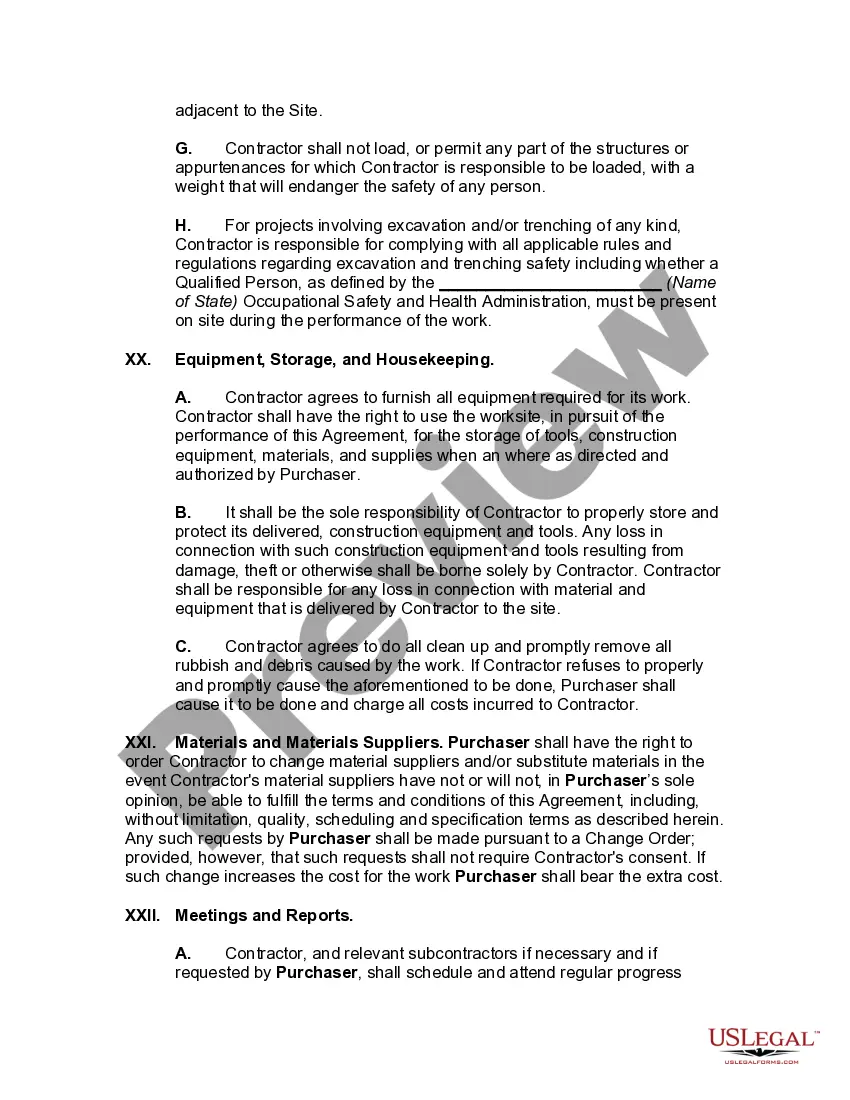 Preview Agreement to Furnish and Install Equipment