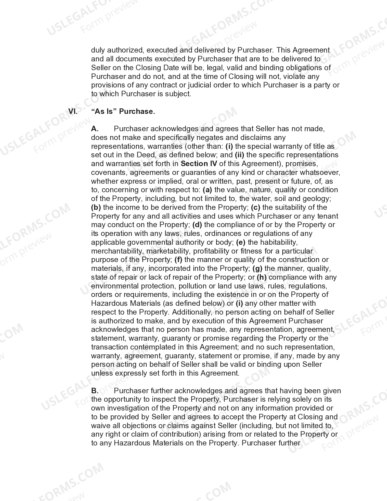 Wisconsin Contract for the Sale of Self Storage Facility US Legal Forms