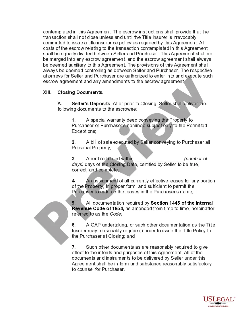 Get Contract for the Sale of Self Storage Facility Preview Contract for the Sale of Self Storage Facility