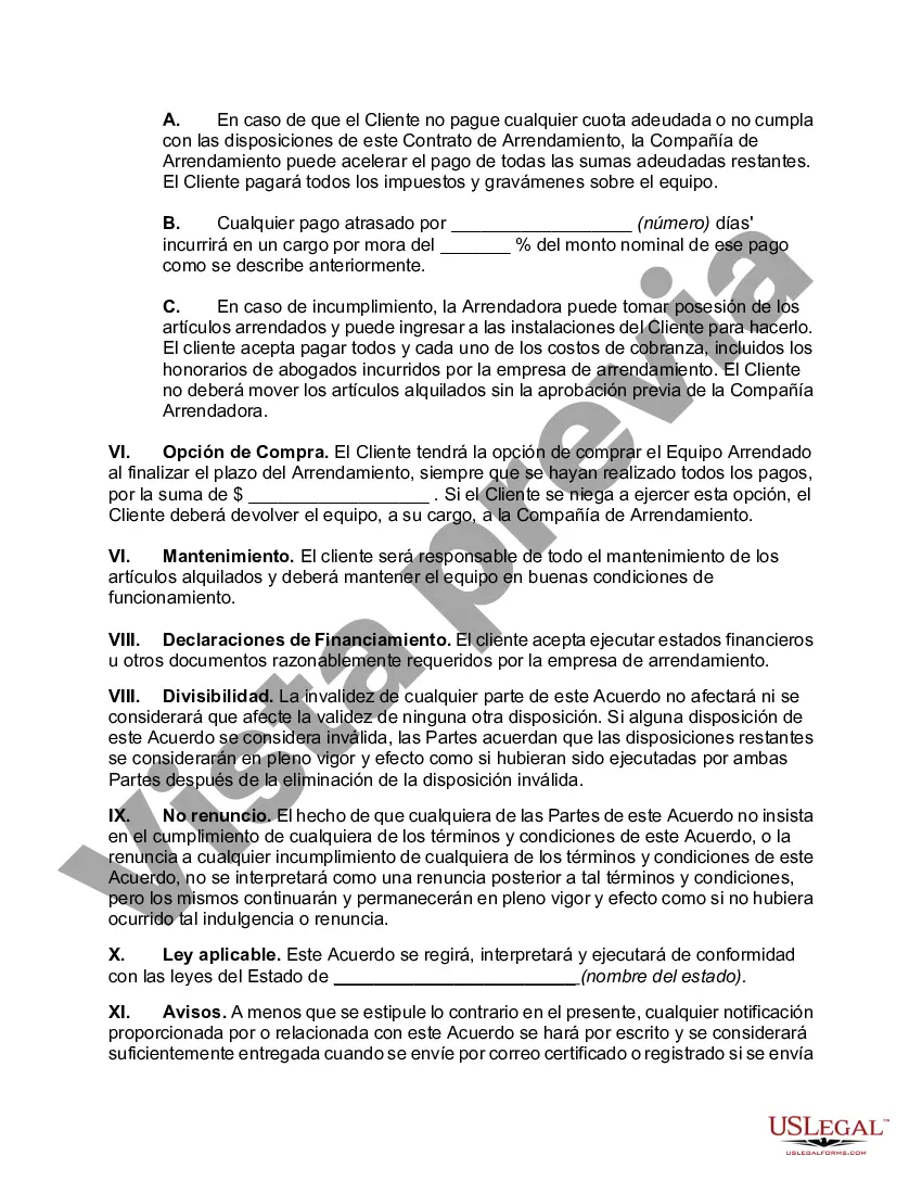 Preview Contrato de arrendamiento y compra
