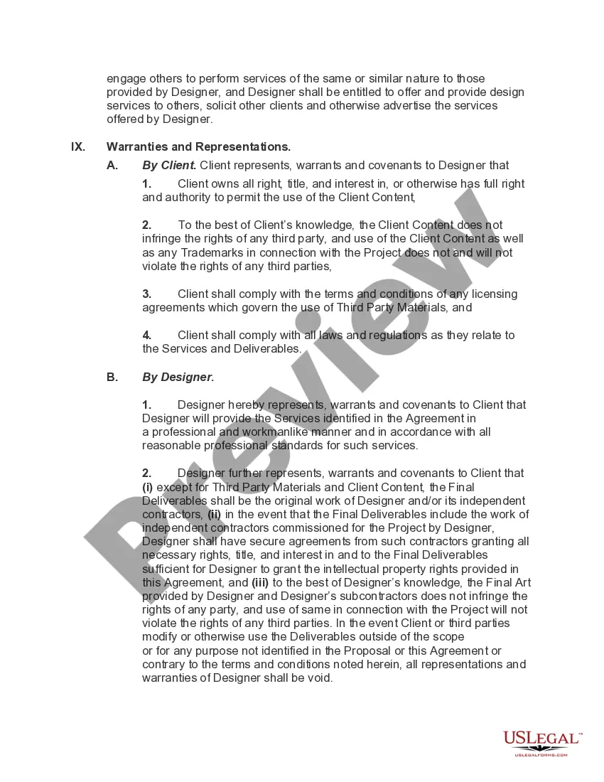 Preview Standard Master Agreement for Design Services