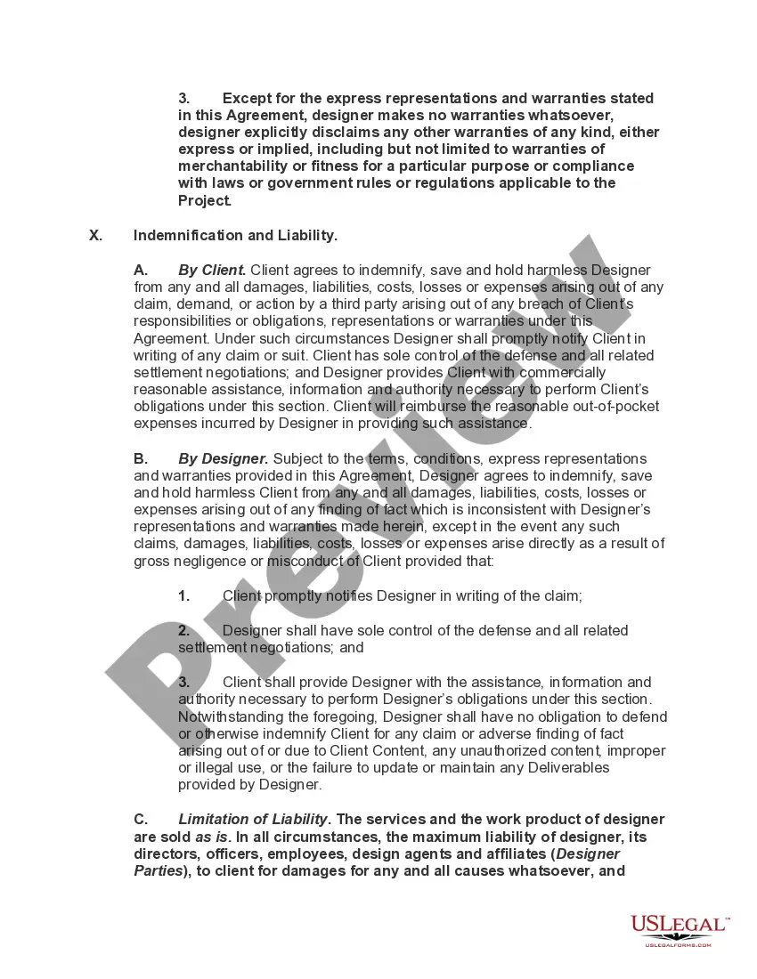 Preview Standard Master Agreement for Design Services