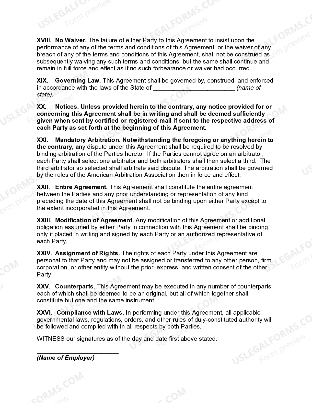 Preview Employment of Chief Executive Officer with Additional Pay and Benefits if there is a Change in Control of Employer