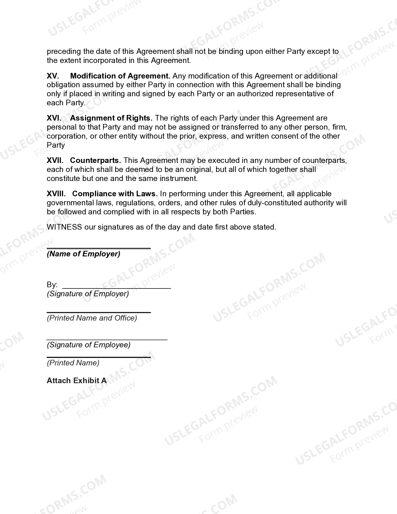 Employment Continuation Agreement Continuation of Employment during