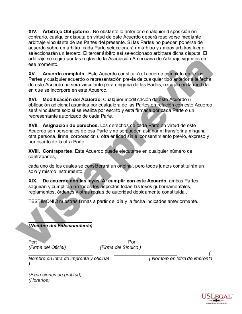 Preview Fideicomiso benéfico con creación supeditada a la calificación para el estado de exención de impuestos