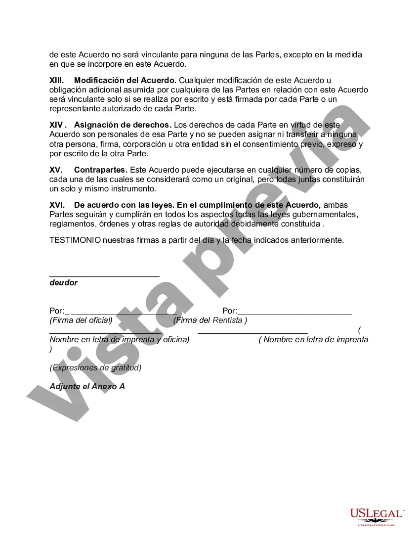 Preview Acuerdo de sustitución de interés conjunto por anualidad