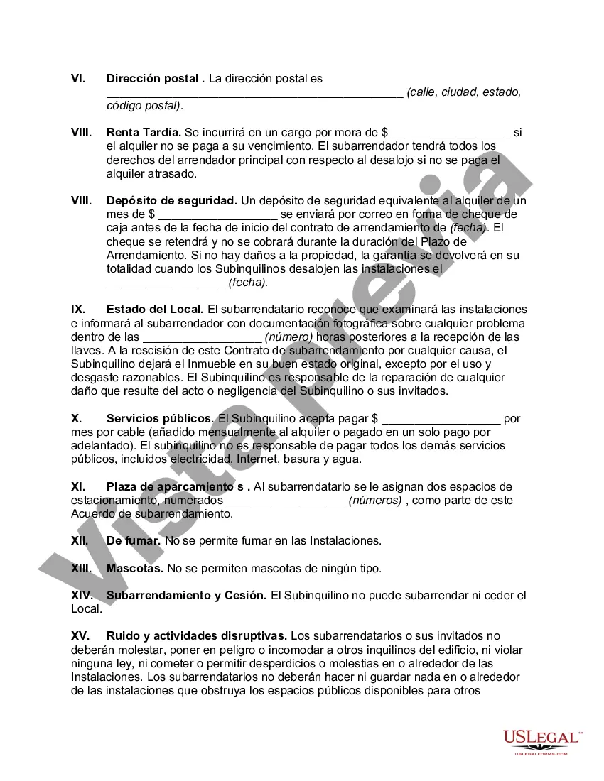 Preview Contrato de subarrendamiento