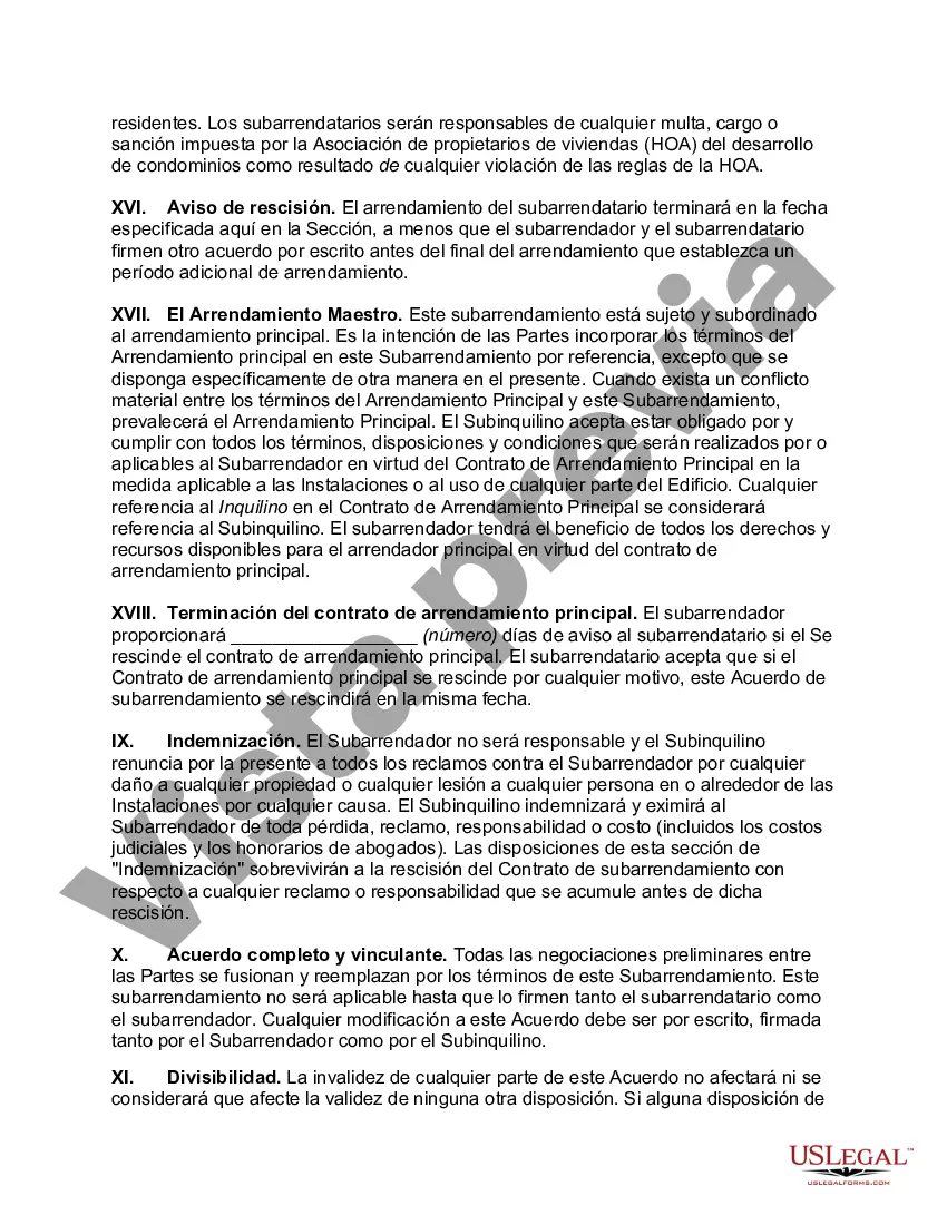 Preview Contrato de subarrendamiento