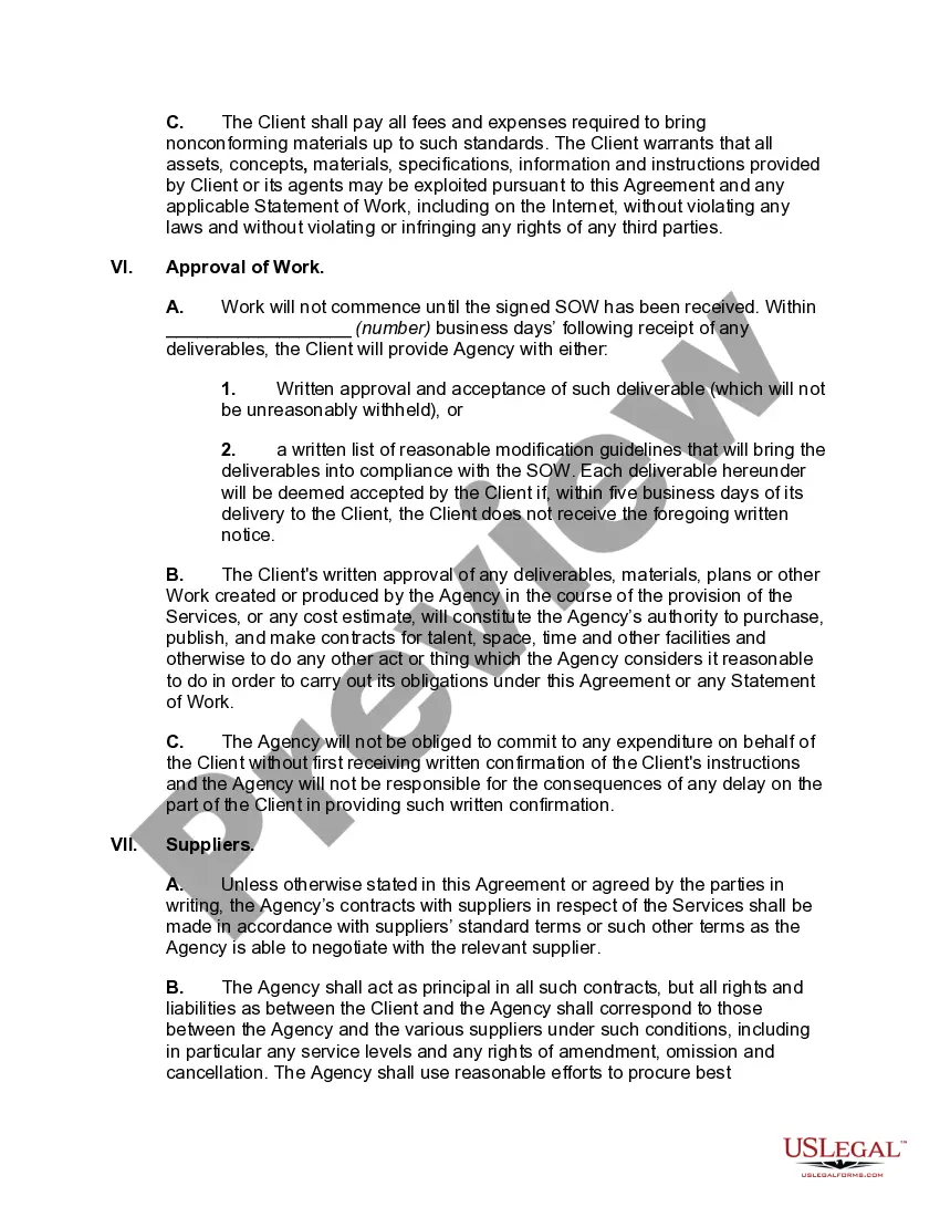 Preview Master Services Agreement