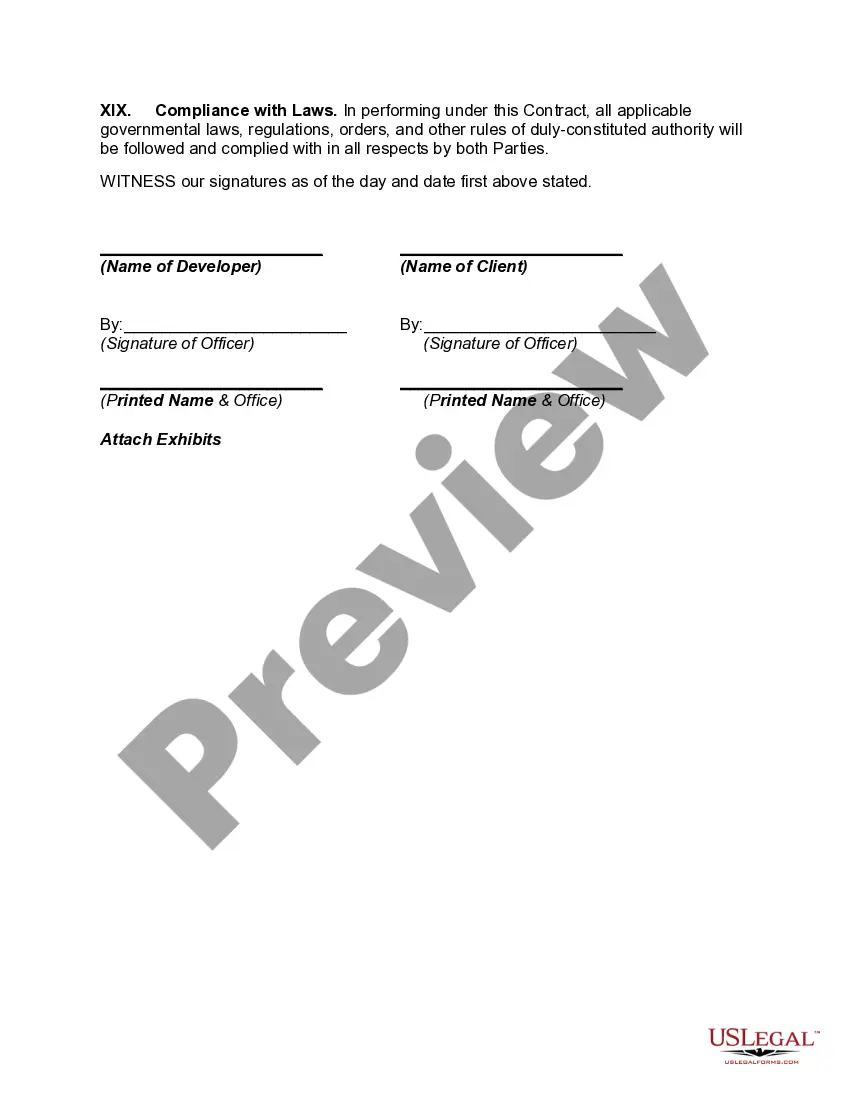 Get Service Contract for Development and Design Preview Service Contract for Development and Design