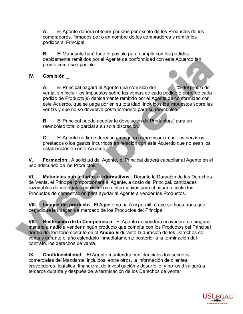 Preview Acuerdo de venta de comisión