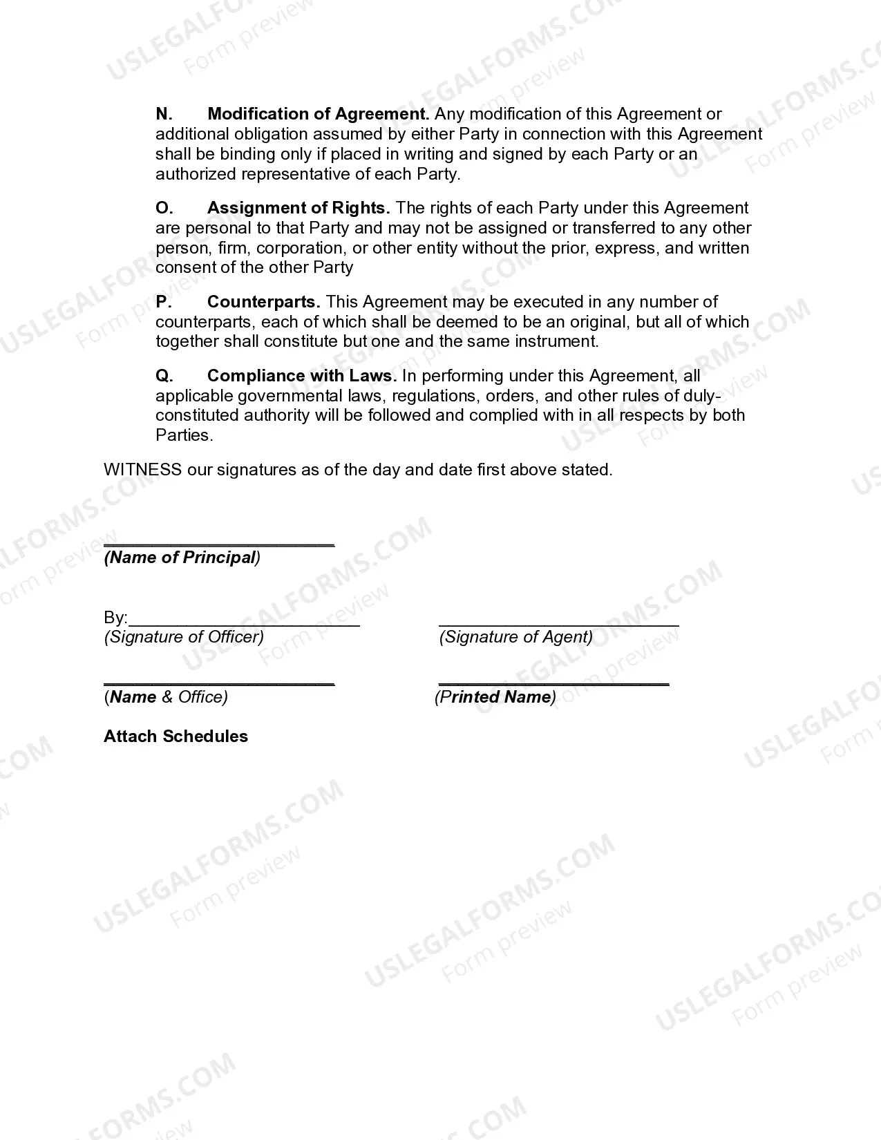 Preview Commission Sales Agreement