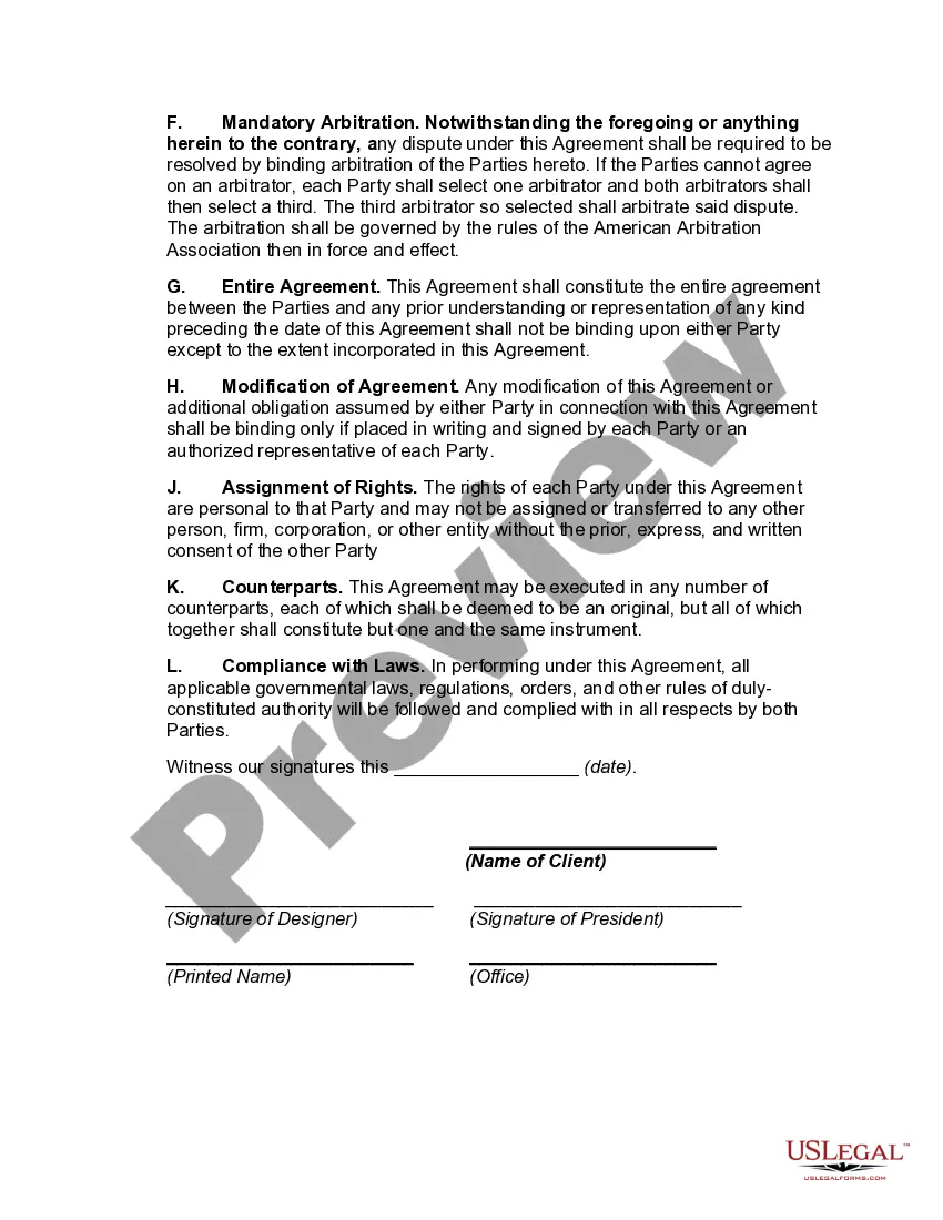 Get Standard Form of Agreement for Design Services Preview Standard Form of Agreement for Design Services