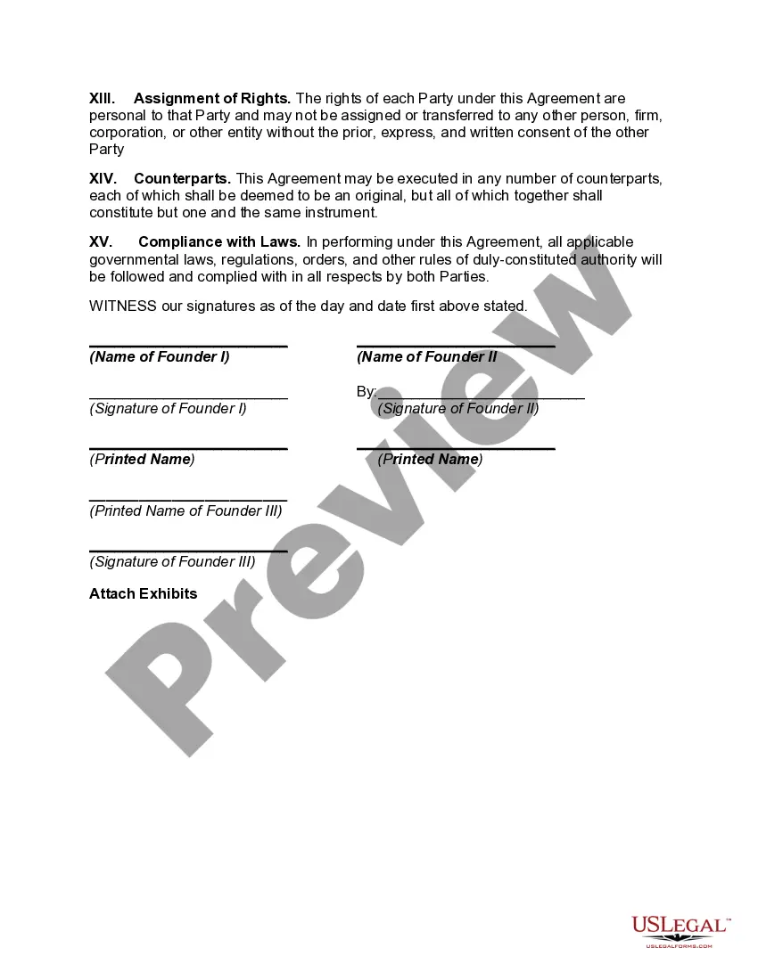 Preview Founder Collaboration Agreement