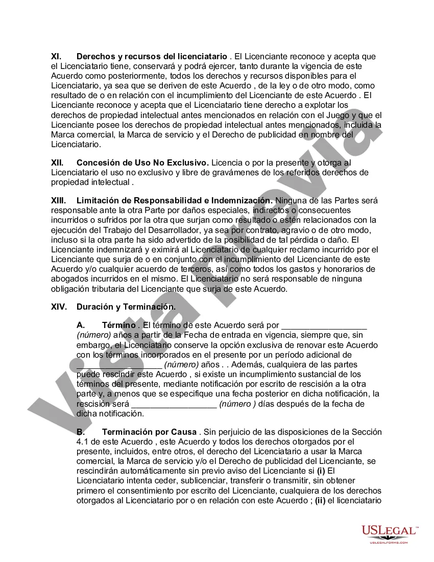 Preview Acuerdo de marca registrada, marca de servicio y derecho de publicidad