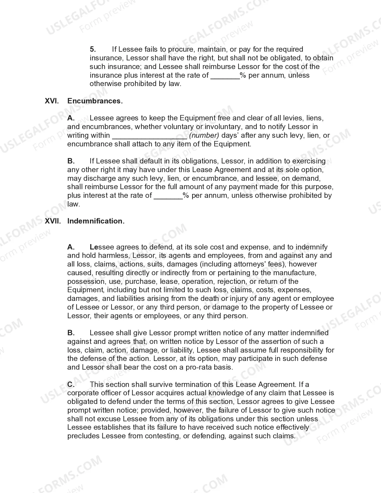 Preview Equipment Lease with Lessor to Purchase Equipment Specified by Lessee