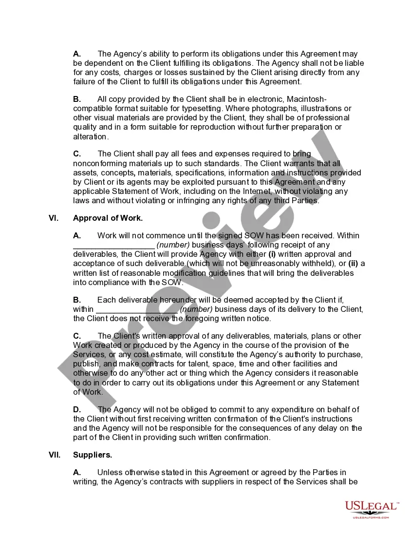 Preview Master Services Agreement for Digital Advertising Services