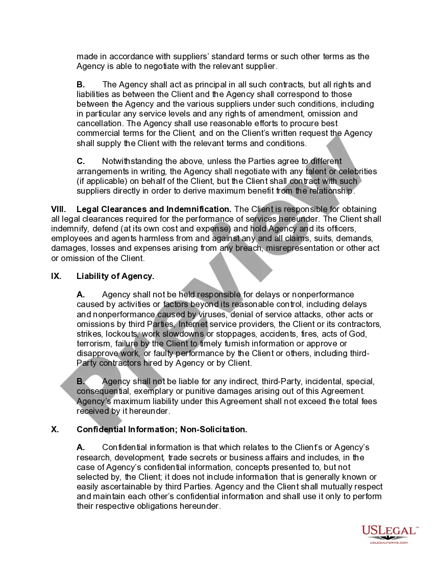 Preview Master Services Agreement for Digital Advertising Services