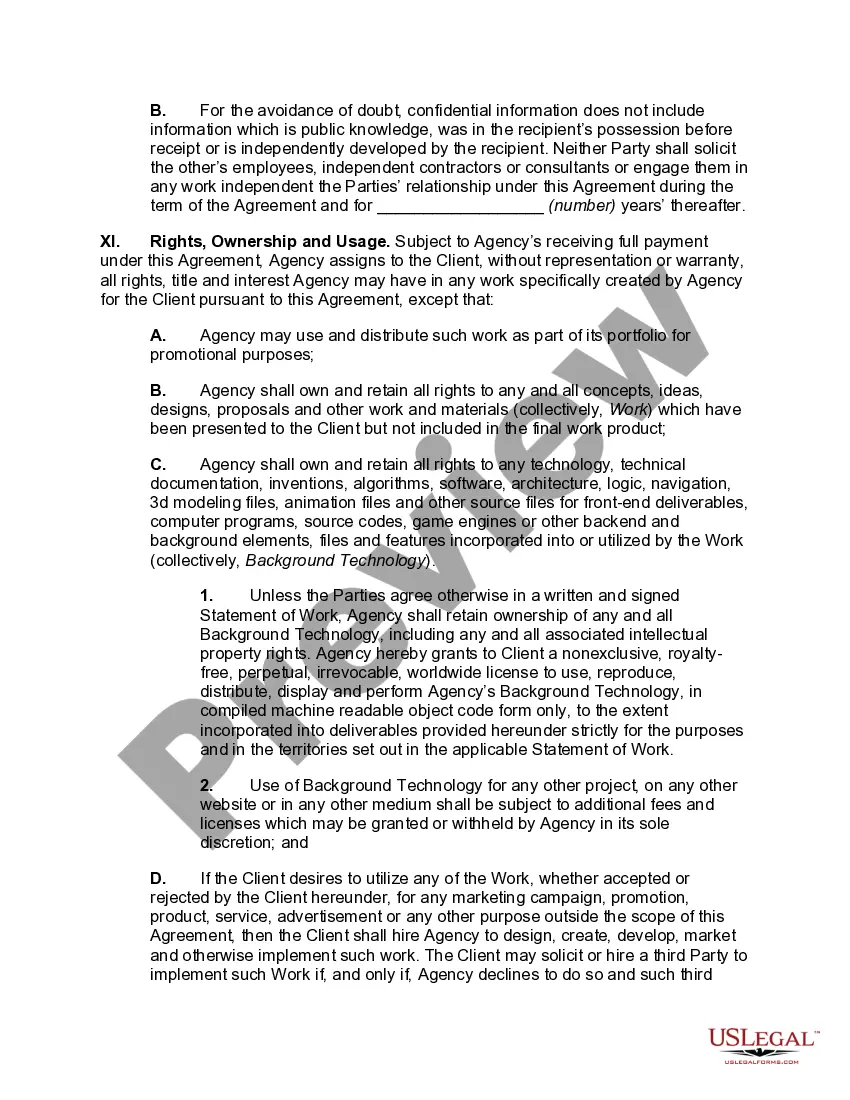 Preview Master Services Agreement for Digital Advertising Services