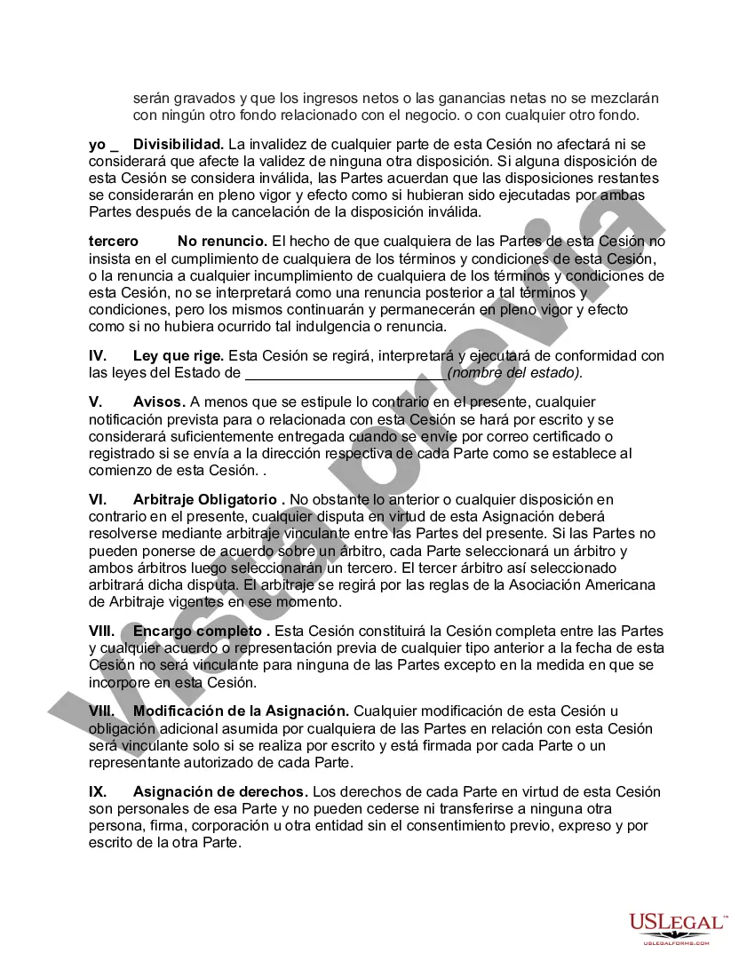 Preview Asignación de Utilidades de Negocios