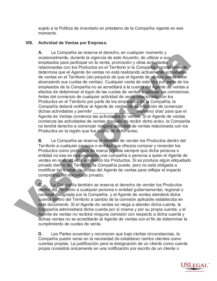 Preview Acuerdo de Agencia de Ventas con Territorio Exclusivo de Productos Dispositivos Médicos