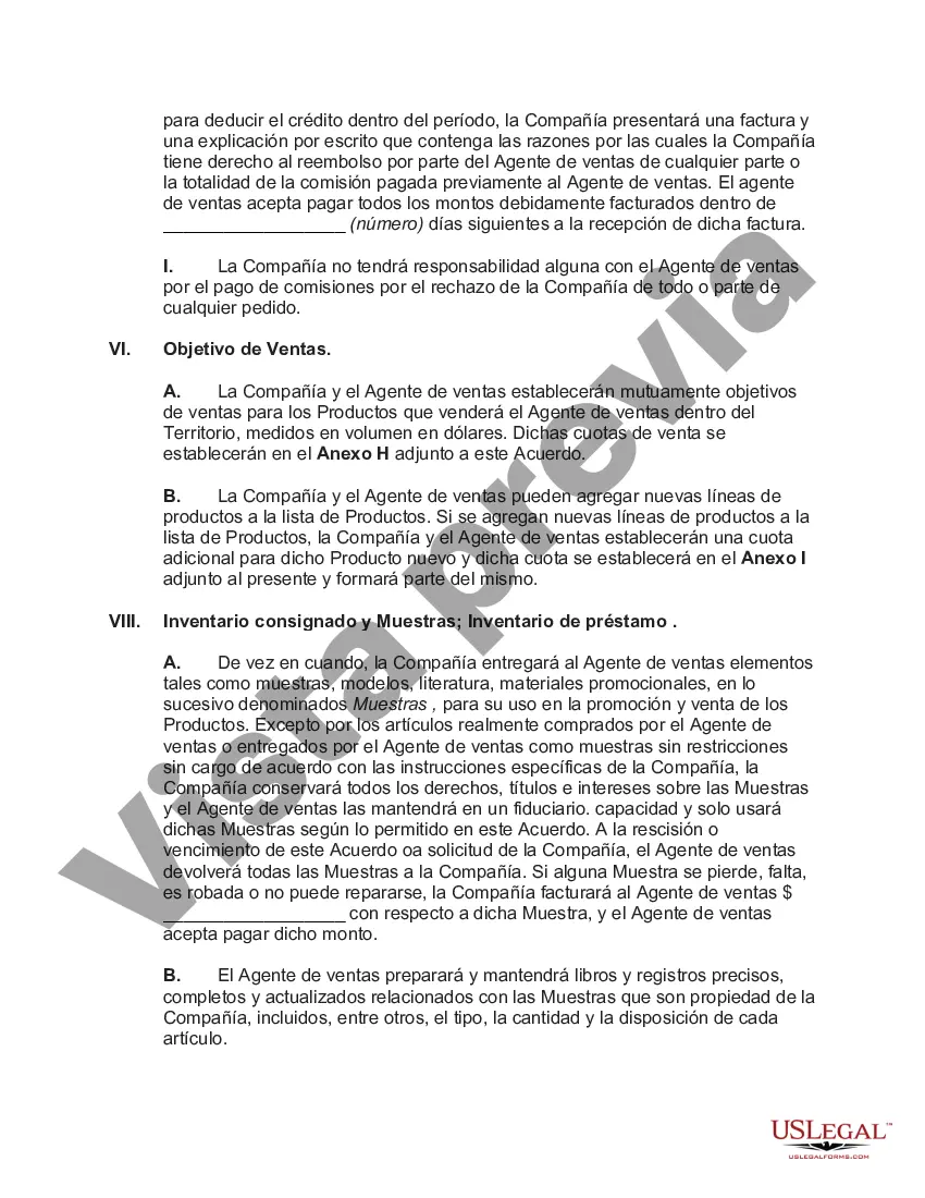Preview Acuerdo de Agencia de Ventas con Territorio Exclusivo de Productos Dispositivos Médicos