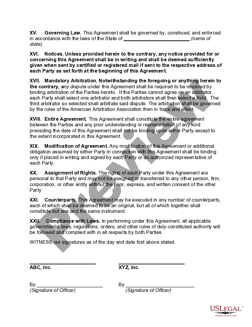 Get Agreement for the Sale of Flowers between ABC and XYZ Preview Agreement for the Sale of Flowers between ABC and XYZ