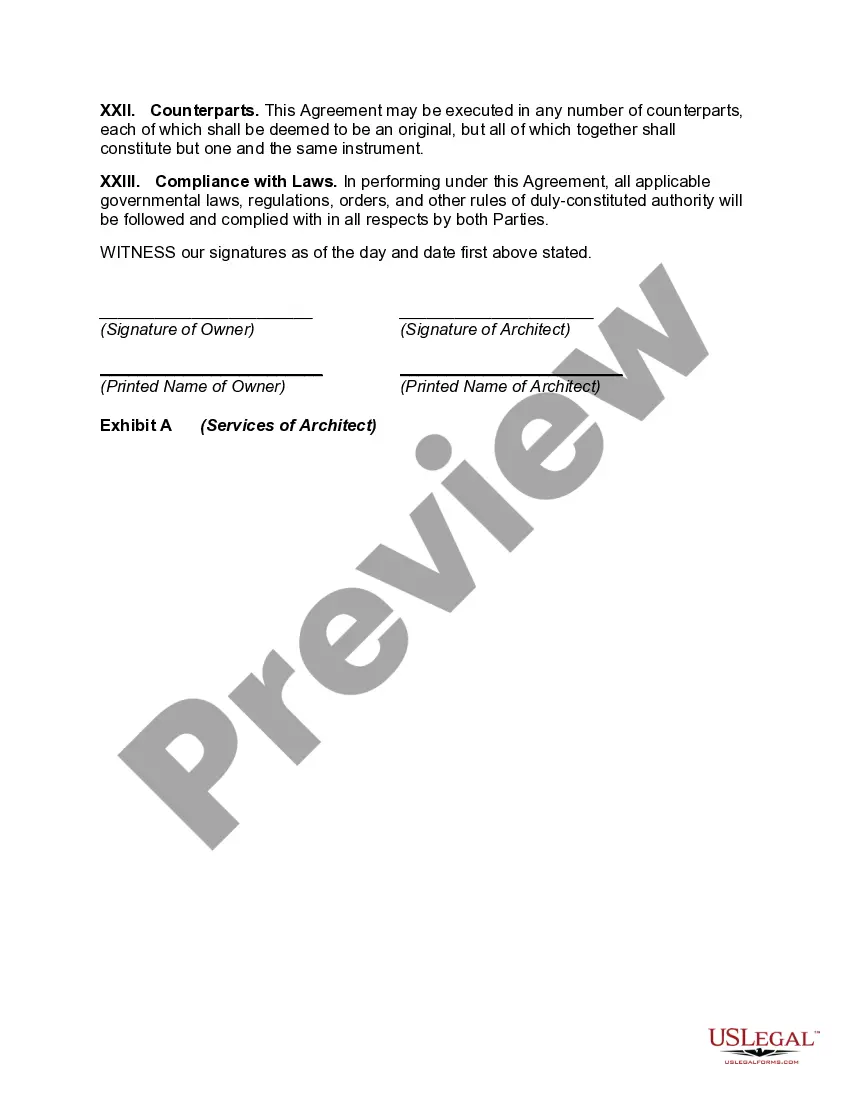 Get Agreement with Architect to Design a Building for Fixed Fee Preview Agreement with Architect to Design a Building for Fixed Fee