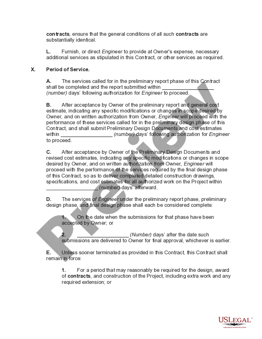 Preview Contract with Engineer to Design a Building for Fixed Fee
