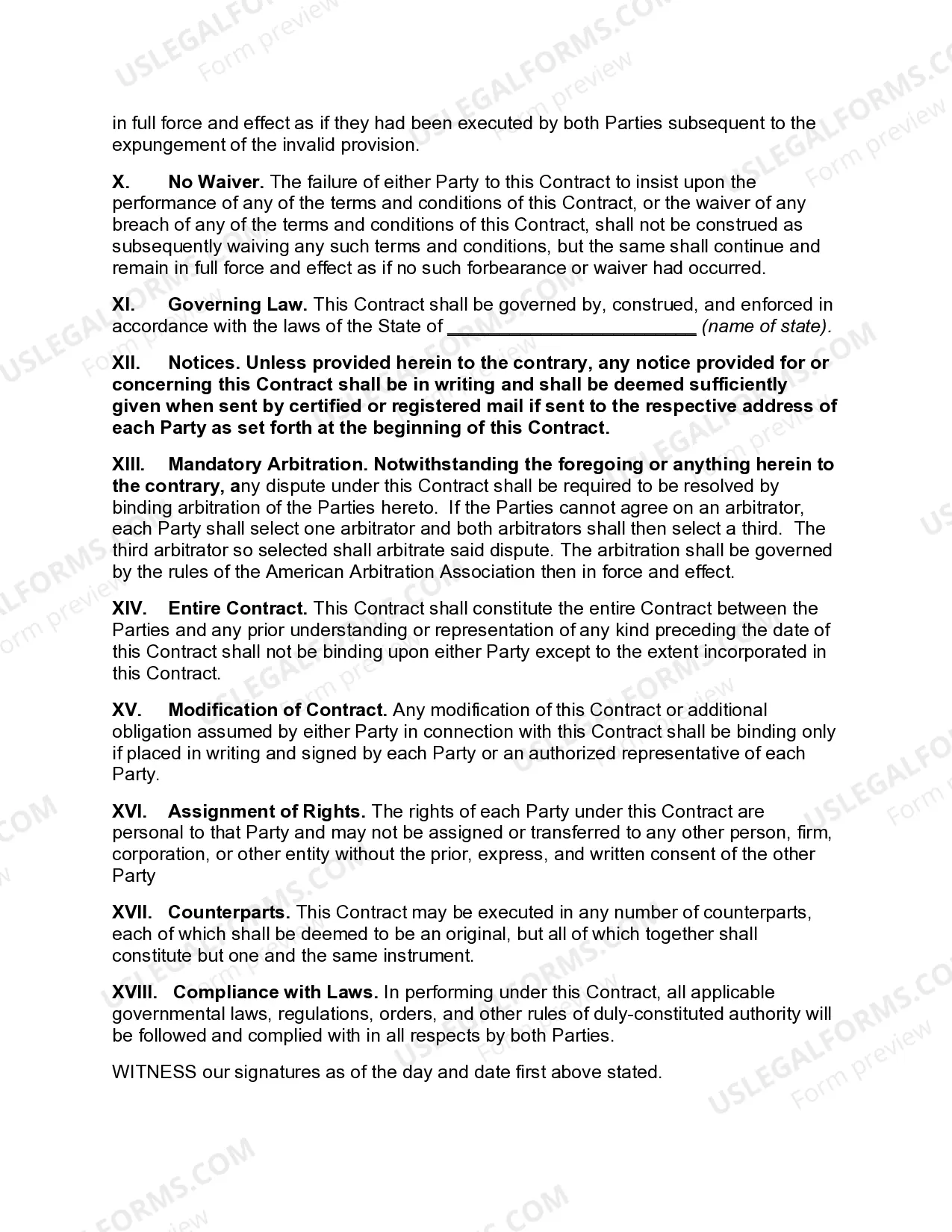 Preview Owner Financing Contract for Sale of Land