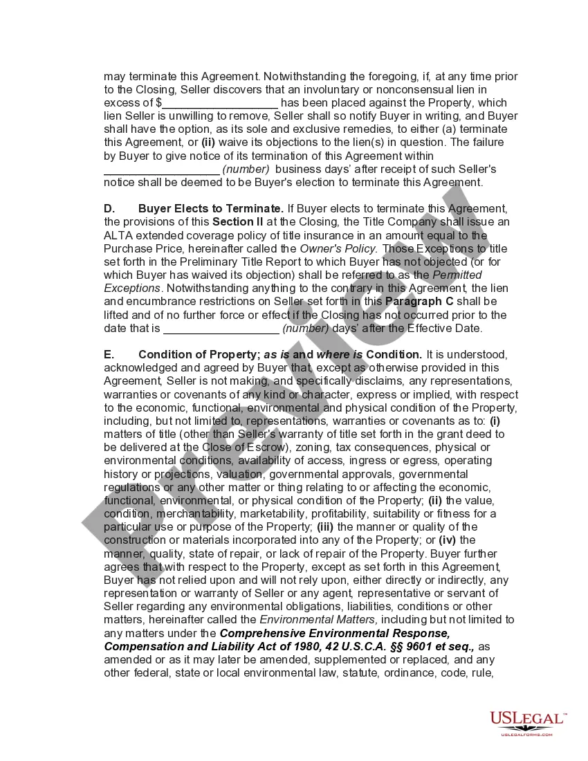 Preview Agreement of Sale of Commercial Building with Joint Escrow Instructions