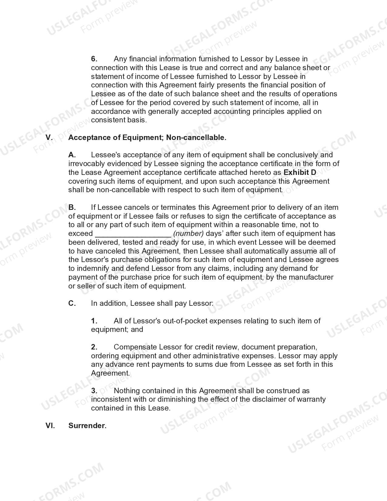 Bronx New York Computer Equipment Lease with Equipment Schedule US