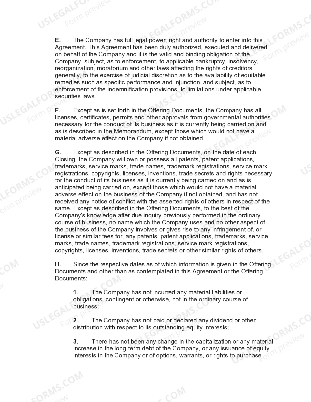 Preview Agency Agreement for Sales of Stock and Warrants of Corporation