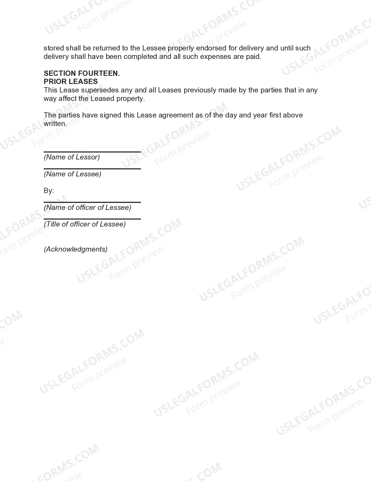 Preview Field Warehouse Storage and Indemnity Agreement