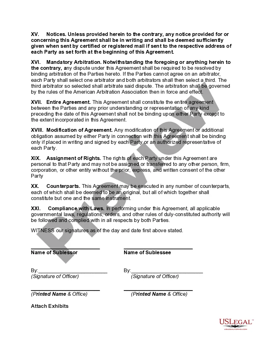 Get Sublease of Portion of Floor in Office Building Preview Sublease of Portion of Floor in Office Building