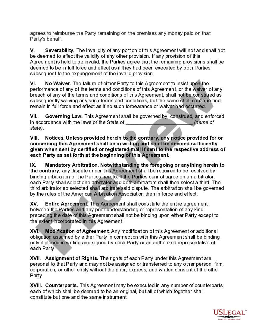Get Agreement between Co-lessees as to Payment of Rent and Taxes Preview Agreement between Co-lessees as to Payment of Rent and Taxes