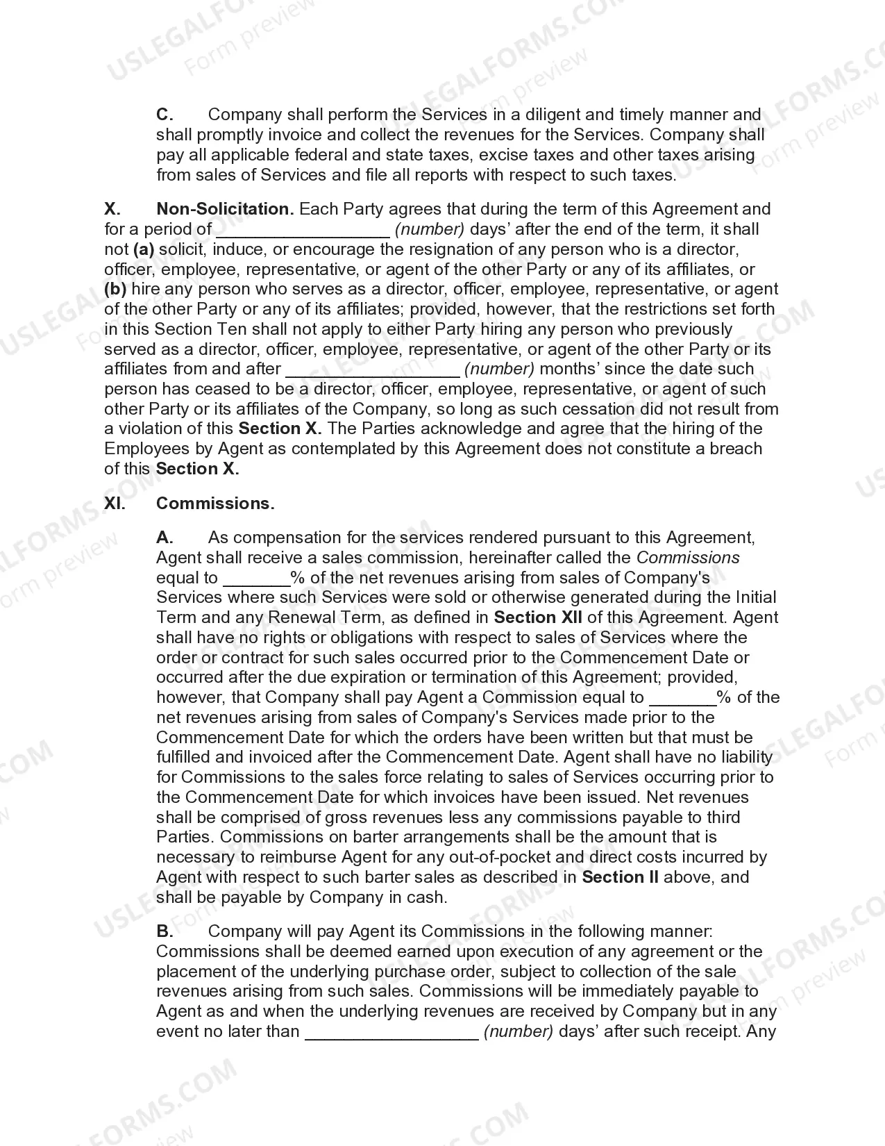 Preview Sales Agency Agreement with Exclusive Agent regarding Sale of Advertising and Sponsorships for On-Line Store