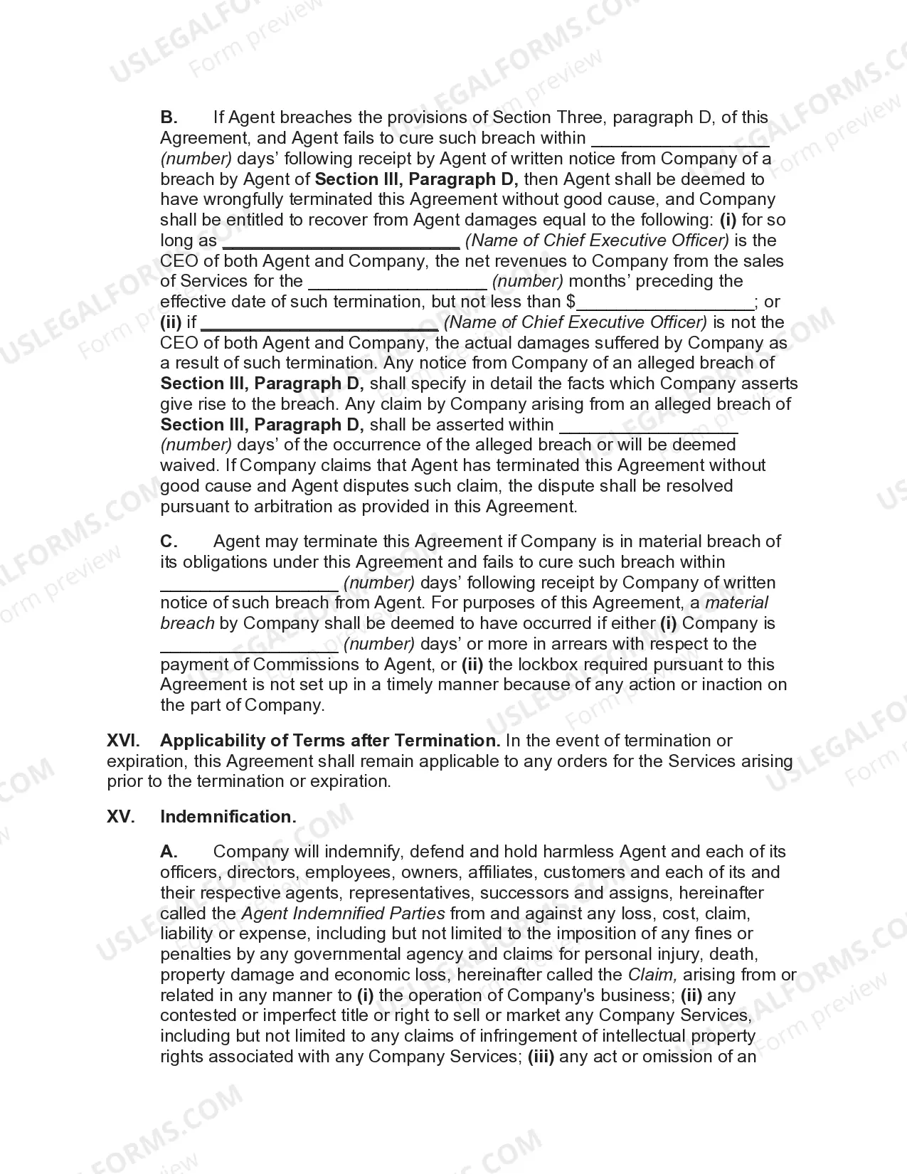 Preview Sales Agency Agreement with Exclusive Agent regarding Sale of Advertising and Sponsorships for On-Line Store