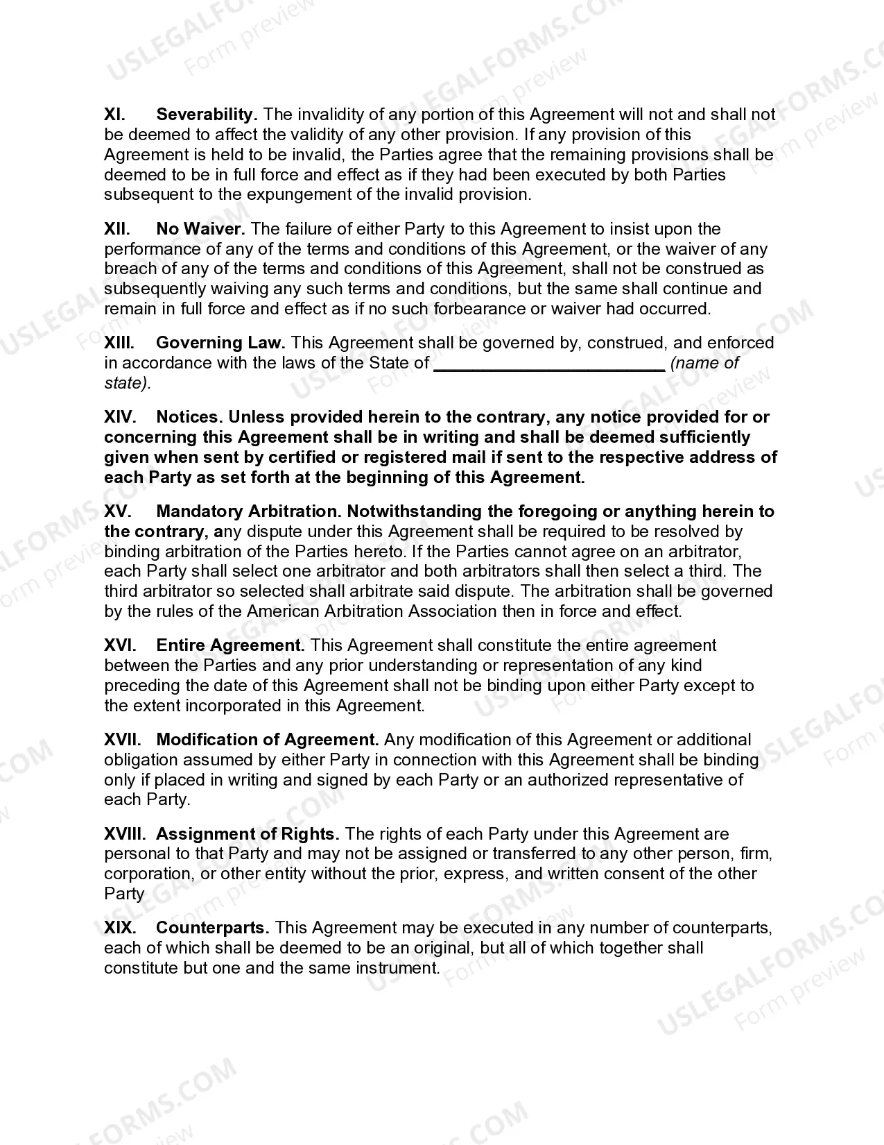 Preview Sales Agency Agreement - Agent and Client are Business Competitors in Same Market