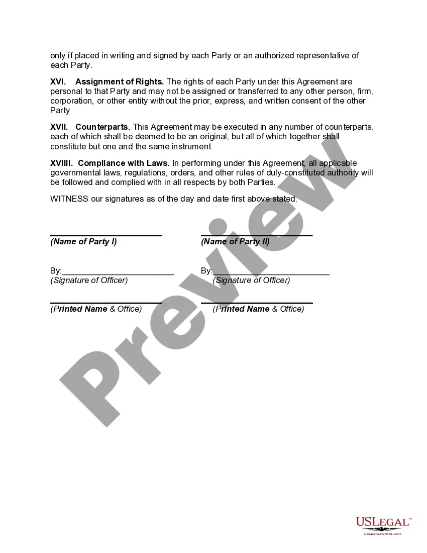 Preview Agreement to Make an Exchange of Farm Land