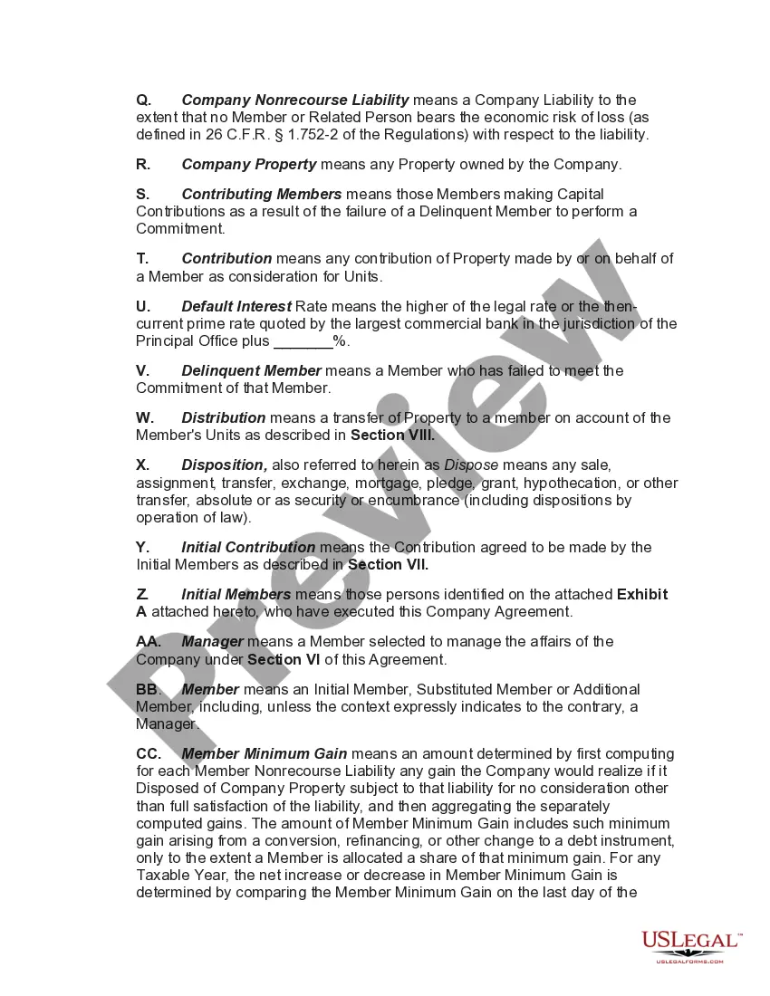 Preview Manager-Managed Limited Liability Company with One Manager