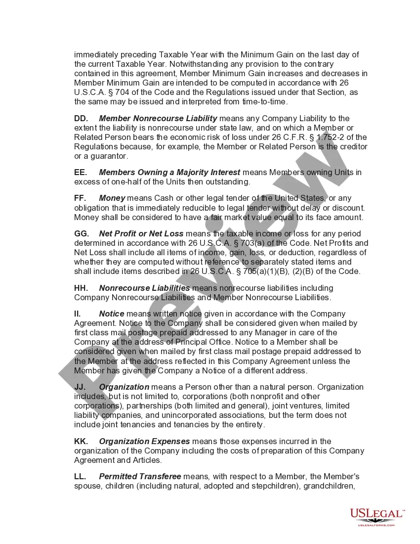 Preview Manager-Managed Limited Liability Company with One Manager