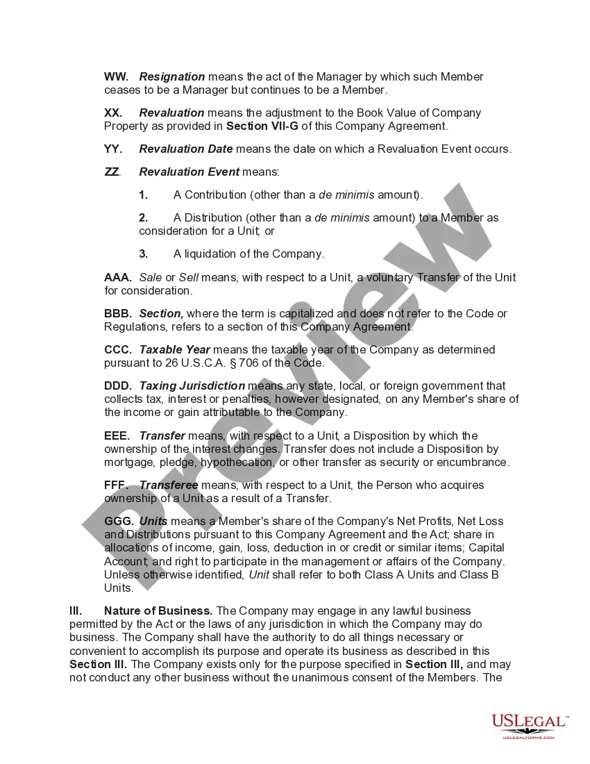 Preview Manager-Managed Limited Liability Company with One Manager