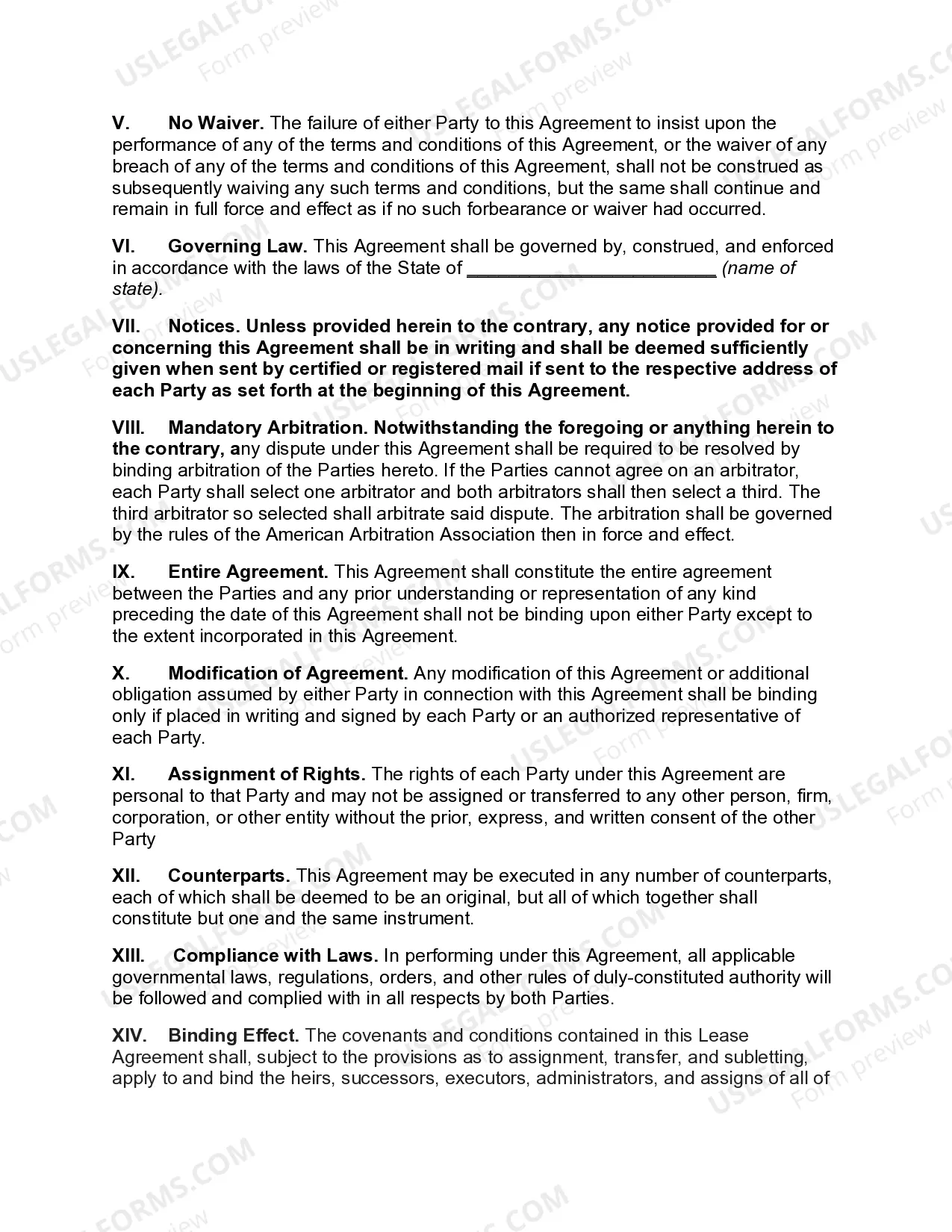 Preview Agreement to Supply Irrigation Water