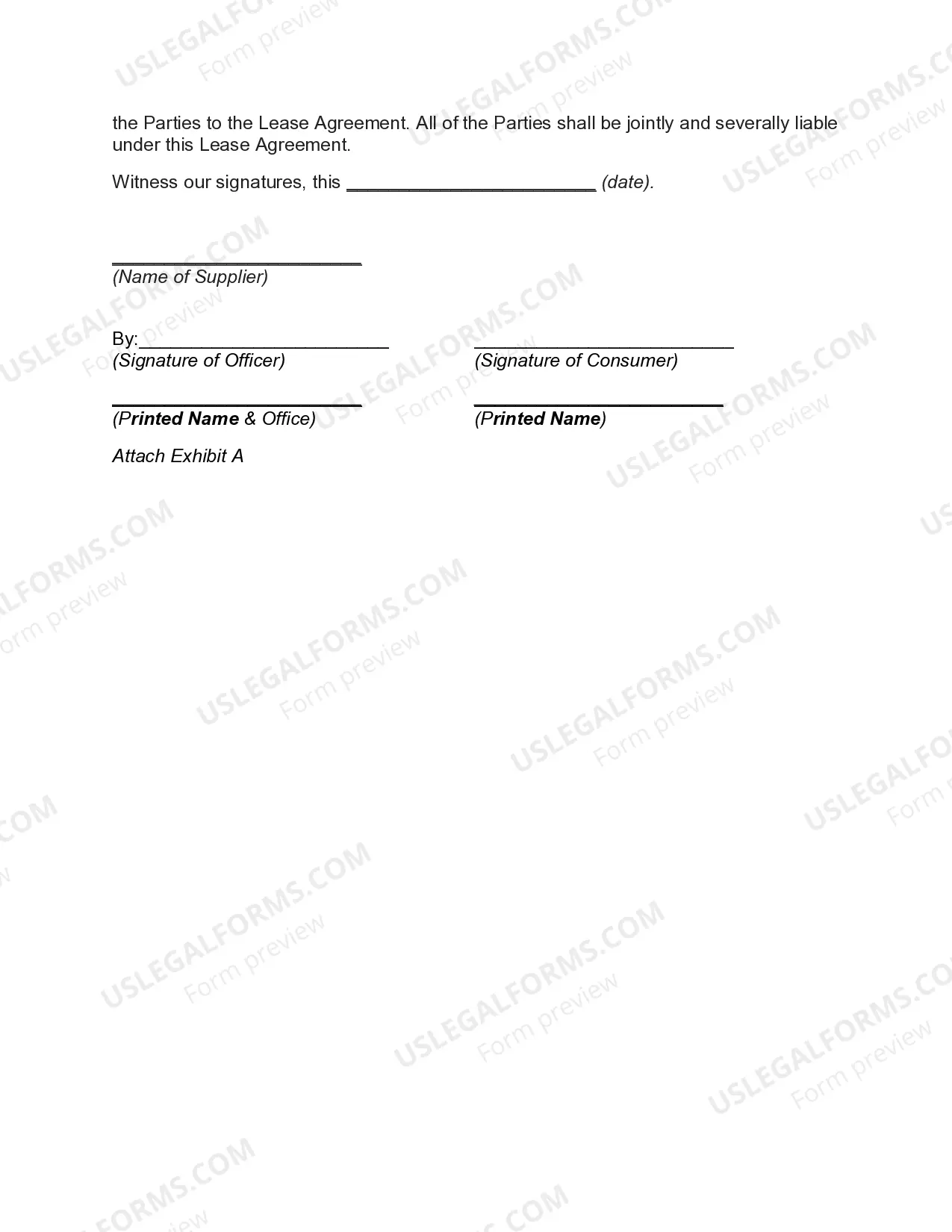 Preview Agreement to Supply Irrigation Water