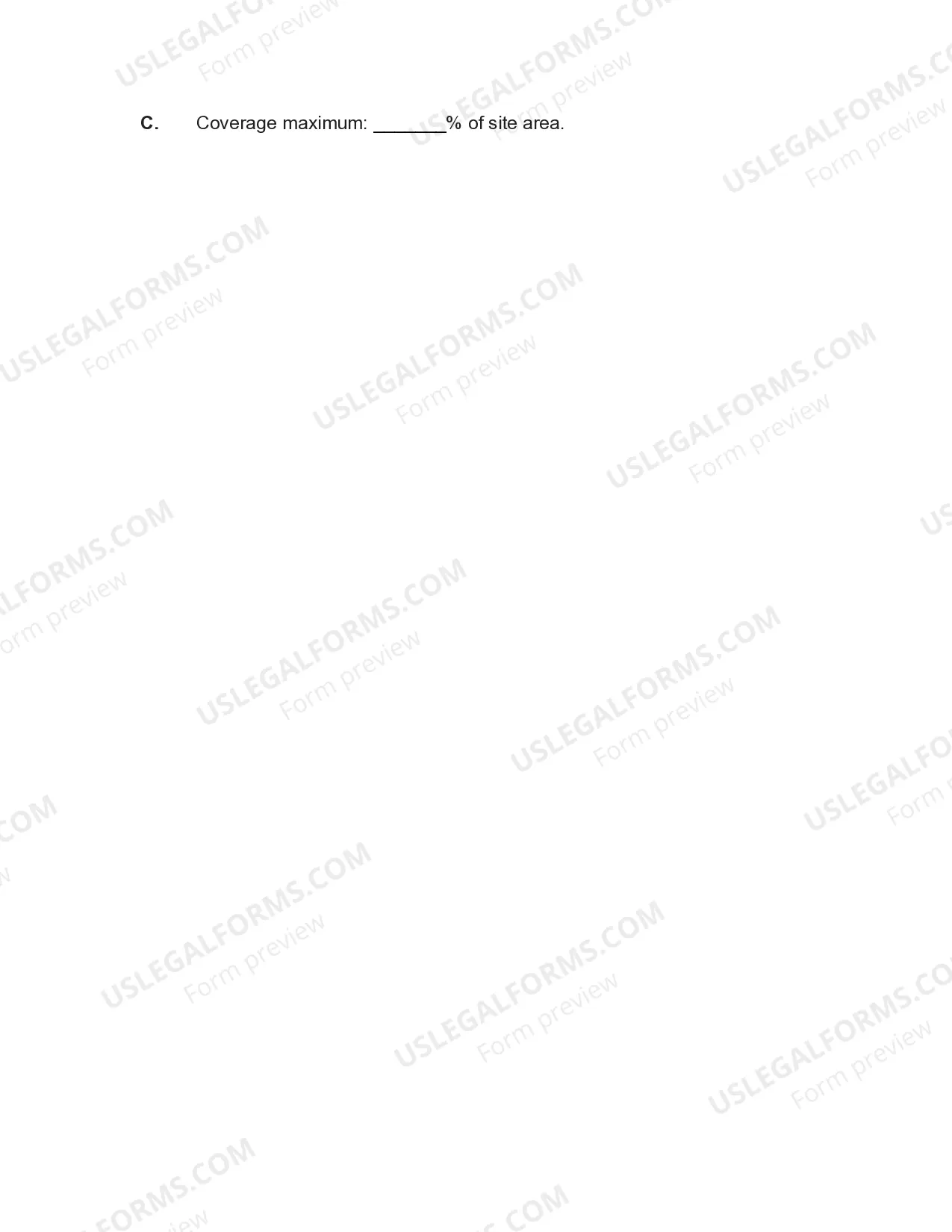 Preview Zoning Ordinance for a Commercial District